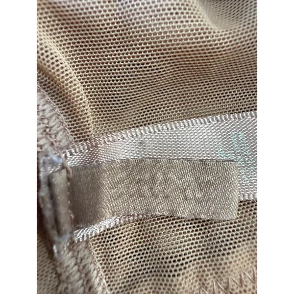 Skims Summer Mesh Bralette Tan Nude Sheer Scoop Neck Adjustable Straps XL - Image 5