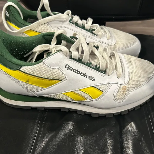 Reebok White Sneakers with Yellow and Green Accents - Image 4