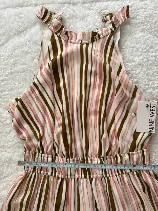 Nine West Gathered Waist Halter Maxi Dress - Image 7