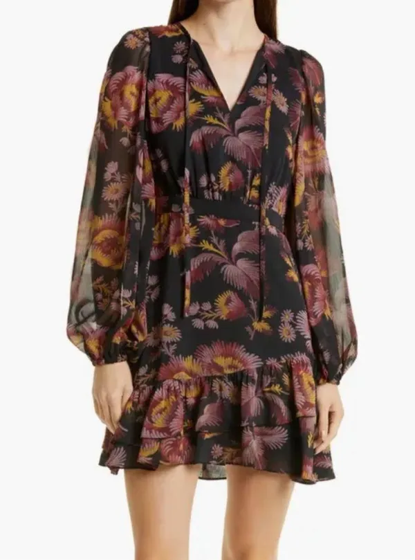 Ted Baker London Piara Ruffle Asymmetric Minidress Size 1/S NWT - Image 2