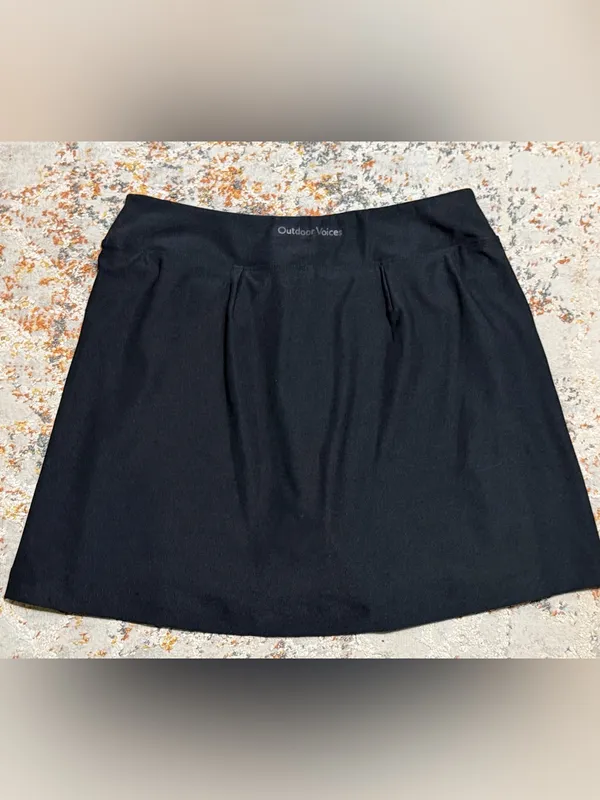 Outdoor Voices Court black Skort 4.5” size small NEW - Image 12