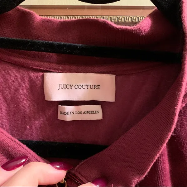 juicy couture velvet zip jacket bomper purple size S BD - Image 4