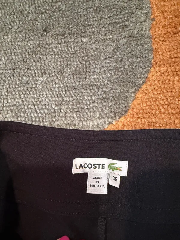 Lacoste Black Stretch Pull On Mini Skirt Women’s Size 36 / US Size Small - Image 3