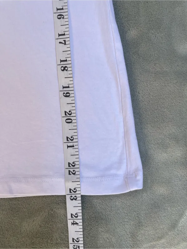 Quince white cotton spandex tee M layer essential capsule wardrobe essential - Image 4