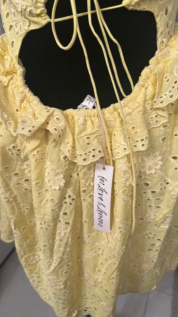 For Love & Lemons Mini Dress Natalie NWT L - Image 9