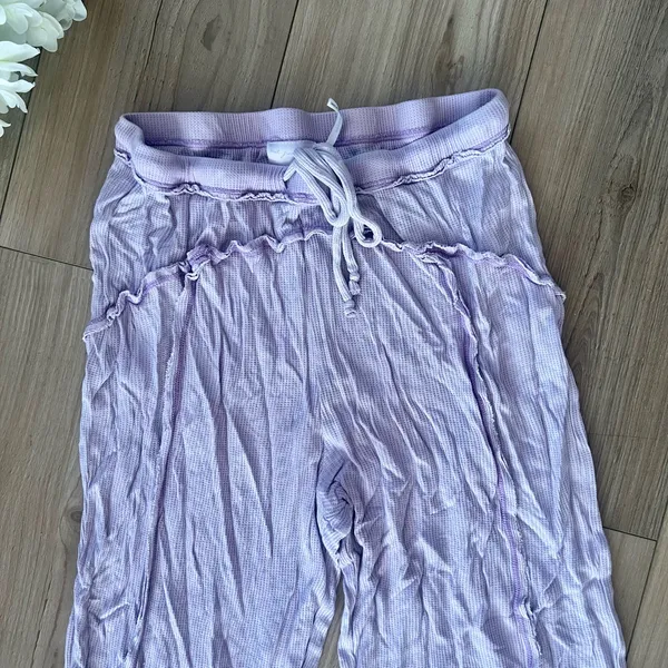 Purple Out From Under Waffle Knit Pants - Image 2