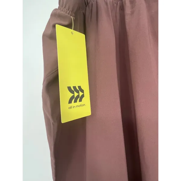 All in Motion Stretch Woven Scrub Pants Women XXL Long Brown Mauve High Rise - Image 5