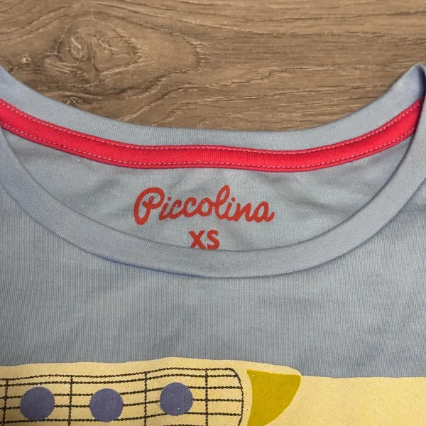 Piccolina‎ Rosa Parks Graphic Tee Light Blue Cotton Trailblazer Shirt Womens XS - Image 5