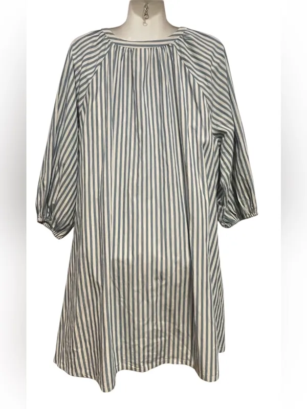 Melrose and Market Blue & White Striped tunic Drees - Image 3