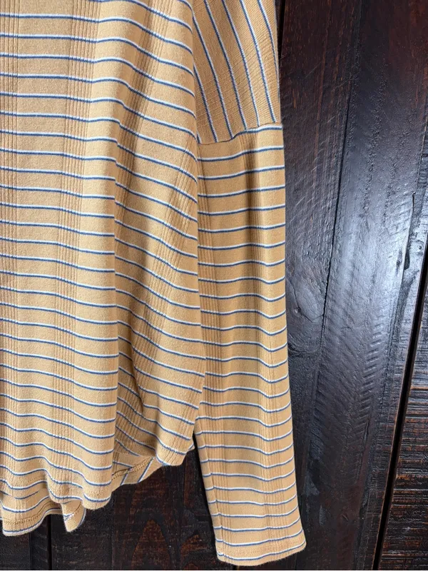 American Eagle Fall Colors Henley Long Sleeve Top Medium - Image 4