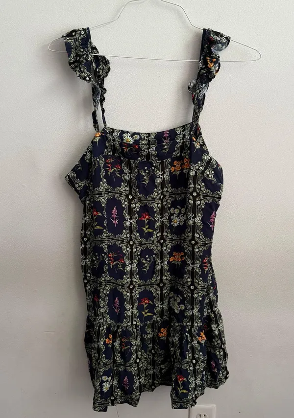 Agua Bendita x Target Collab Floral Tile Print Mini Dress XL Women’s Blue - Image 2