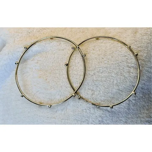 Kendra‎ Scott Gold Tone Crystal Bangle Stacker Bracelet Jewelry Dainty Sparkling - Image 6
