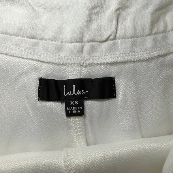 Lulus White Skort Shorts Layered‎ Flared Mini Pleated Casual Cute XS - Image 3
