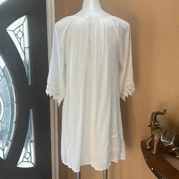 Naif white long sleeve dress - Image 5