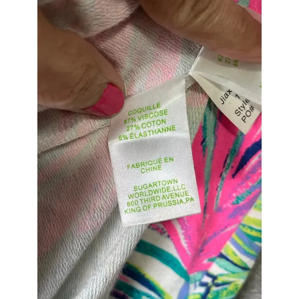 Lilly Pulitzer Scarlett Macaw Tropical Pink Shift Dress Large Resort Vacation‎ - Image 6