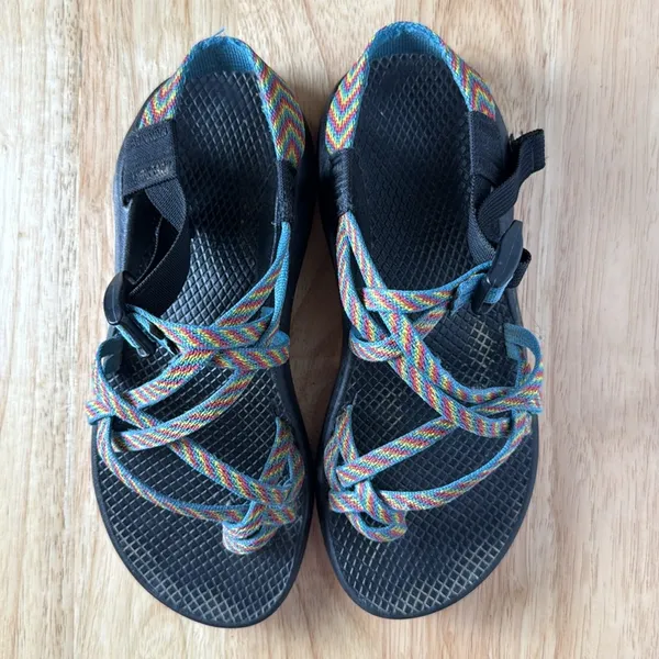 Chaco ZX 2 Rainbow Yampa Fiesta Hiking Water Vibram Strappy Sandals Women 8 - Image 3