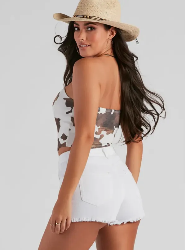 Windsor Cow Print Bustier - Image 2