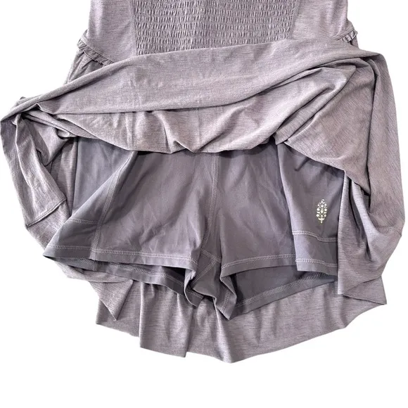 FP Movement Free People Smockin‎ Hot Dress Exercise Dress Graphite Purple NWT - Image 5