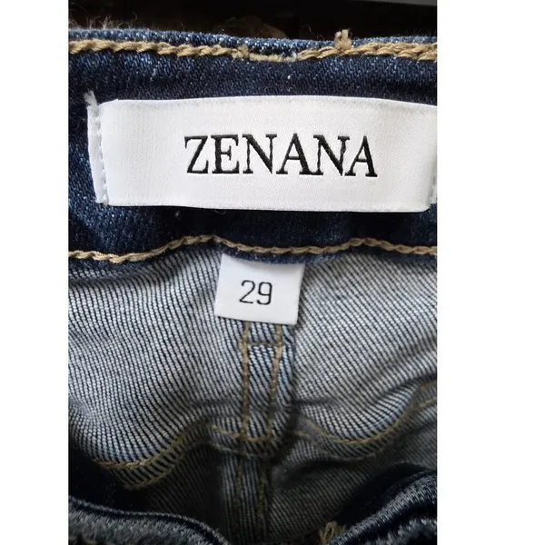 Zenana Button Fly Stretch Jeans Size 29 Skinny - Image 3