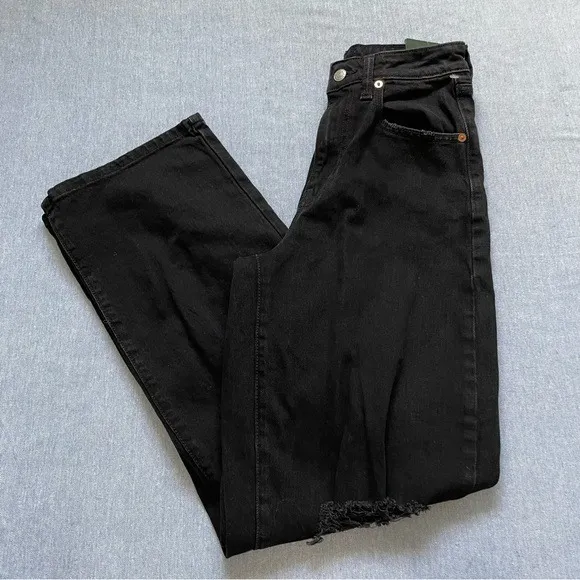 New Wild Fable Highest Rise Baggy Jean 00/24R in Black - Image 2