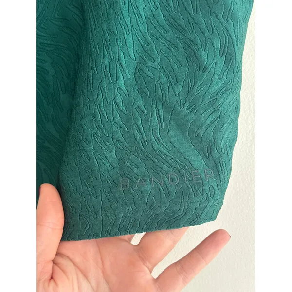 BANDIER Jacquard Green Tempo Crop Bra Size Small - Image 5