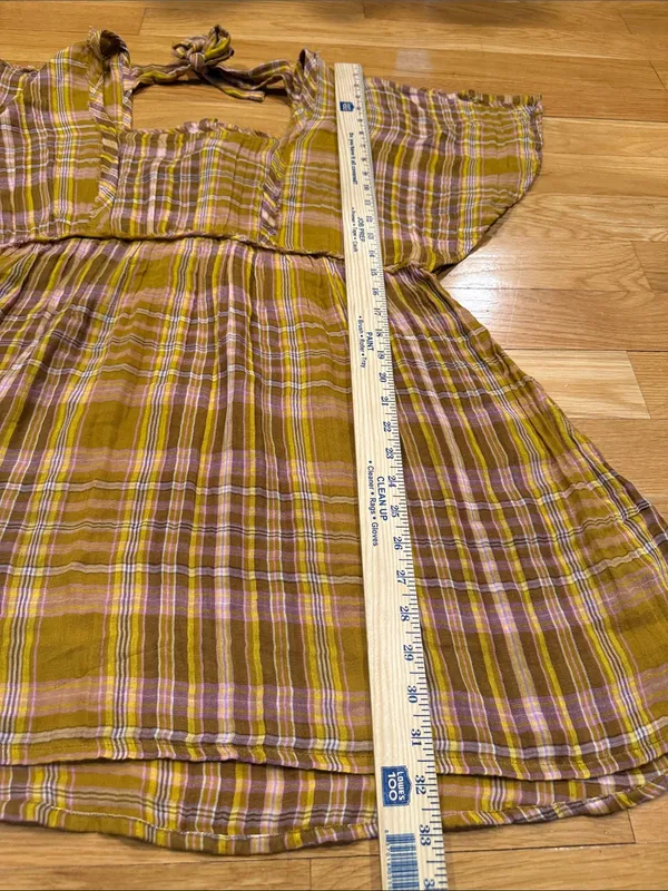 By Anthropologie tie back dress size medium . - Image 5