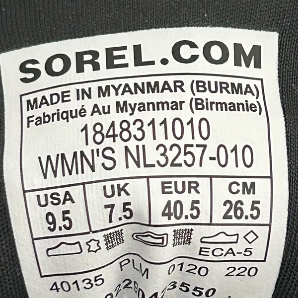 Sorel Suede Sneakers Black Size 9.5 - Image 6