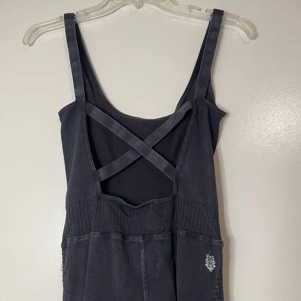 Free People Fp Movement Good Karma jumpsuit in black wash XS - Image 5