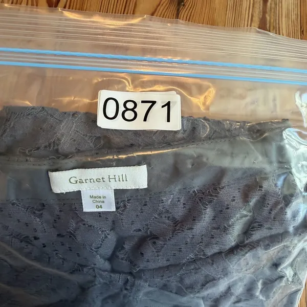 Garnet Hill Lace Dress 4 Slip Liner Gray‎ Knee Length Floral Eyelet Semi-formal - Image 12