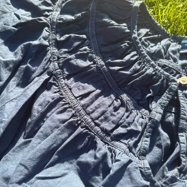 Old Navy Navy Blue Boxy Blouse - Image 2