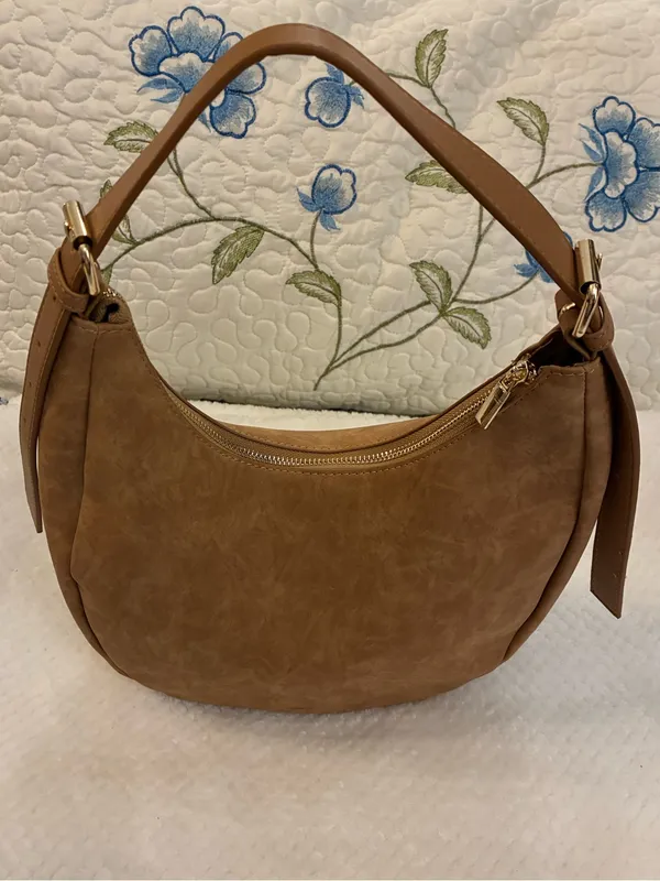 Soft Tan Hobo Shoulder Bag - Everyday Women’s Handbag by Fourth Studio - Image 2