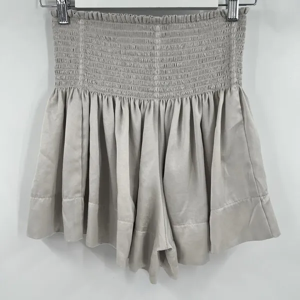 KOCH Erica Shorts Women's‎ Size Small Skirt Skort Pleated Silver Gray Pull On - Image 6