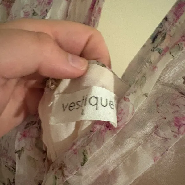 Vestique Light Pink Floral Mini Dress - Image 4
