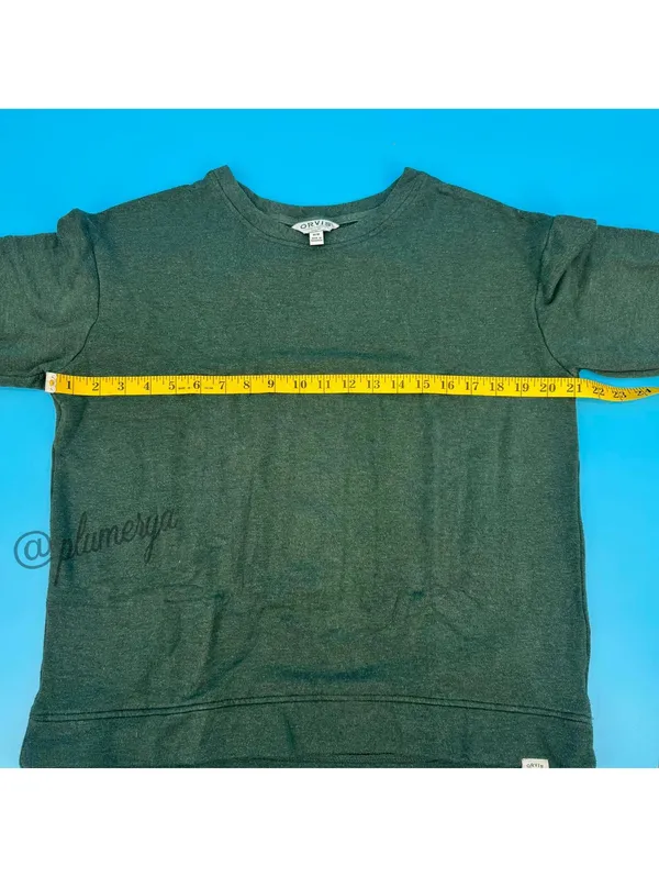 Orvis Classic Collection Women's Green Crewneck Casual Pullover Sweater Size M - Image 4