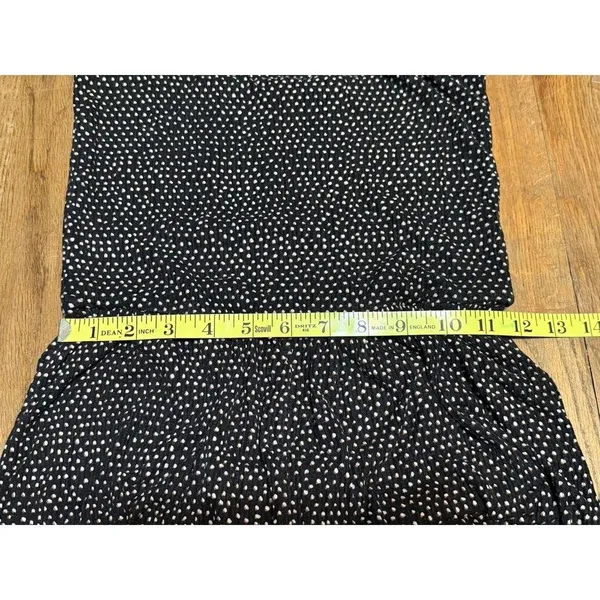 Billabong Women's Adjustable Rayon Black Printed Wide Leg Jumpsuit Size Small - Image 10