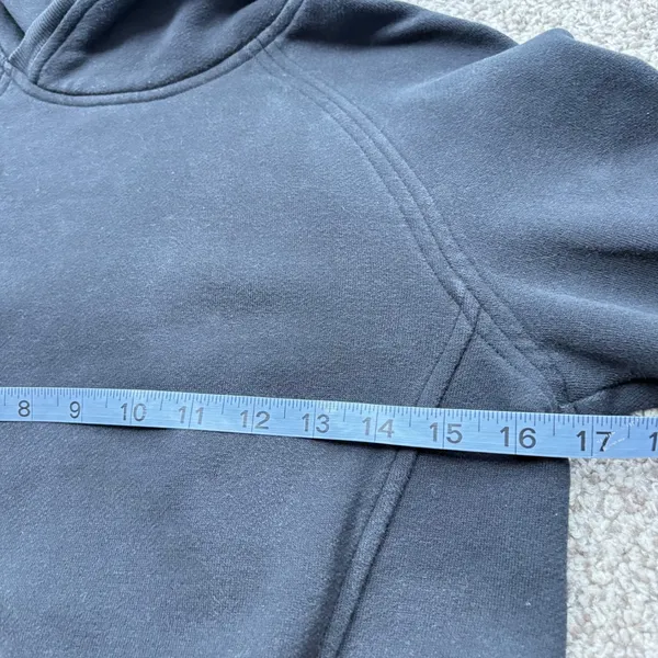 Lululemon Scuba Hoodie Women 2 Black Funnel Neck Pullover Fleece Pockets‎ - Image 7
