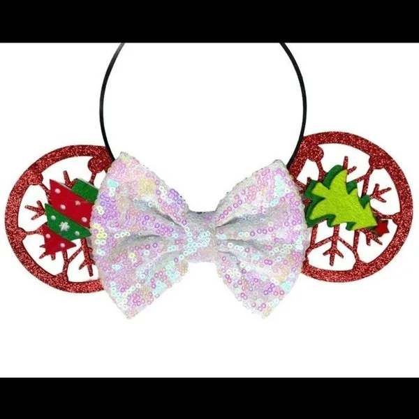 Christmas Disney Mickey Minnie ears new - Image 3