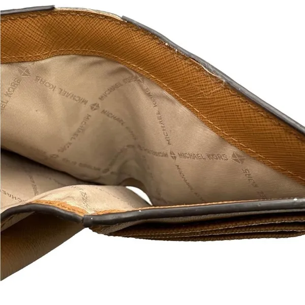 MICHAEL KORS Brown Signature Card Holder / Wallet - Image 8