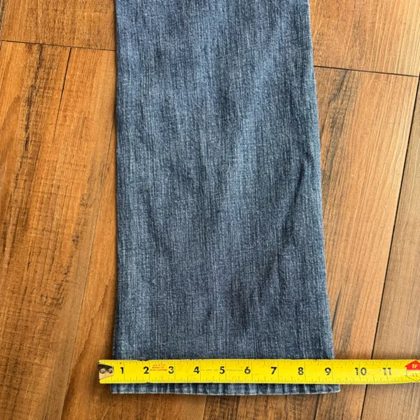 Vintage Tommy Hilfiger Bootcut Jeans Size 8 Dark Blue Y2K - Image 5