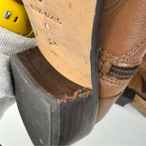 Corso Como Brown Leather Knee High Boots‎ Size 7.5 - Image 6