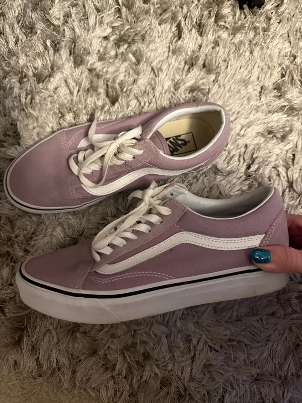 Lilac Old Skool Vans - Image 2