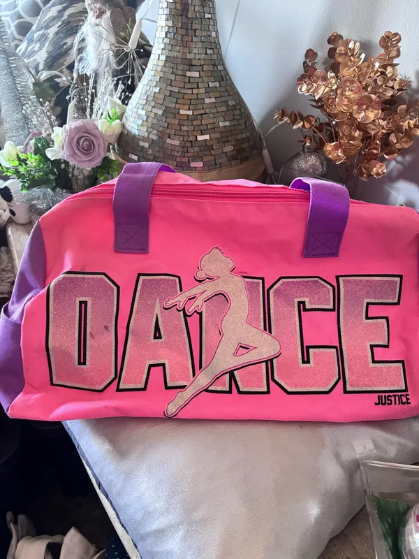 Justice Pink Dance Duffel Bag – Great Condition! - Image 10
