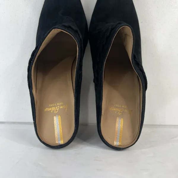 Sam‎ Edelman Size 10 Alison Western Mule in Black Suede Evereve Stacked Heel - Image 8