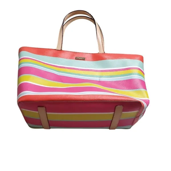 Kate Spade Multicolor Striped‎ Large Tote - Image 9