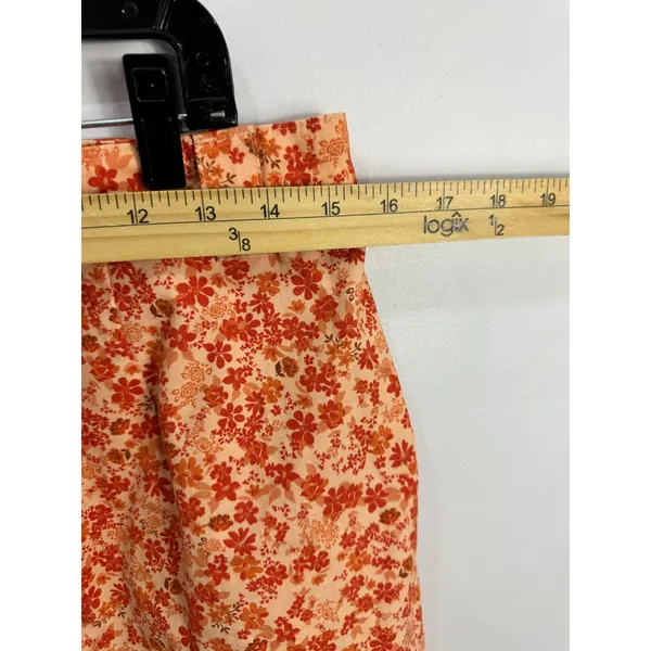 Wild Fable Ditsy Floral Mini Skirt Adjustable Waist Boho Mod 70s‎ Retro Size 6 - Image 5