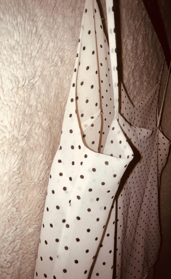 Forever21 Black Polka Dot And White Blouse  - Image 7