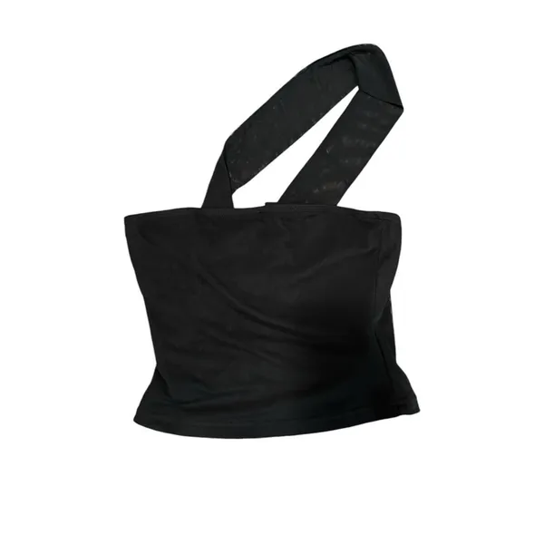 Cider Together For(never) Cropped Mesh Scarf Black Top XXS - Image 2