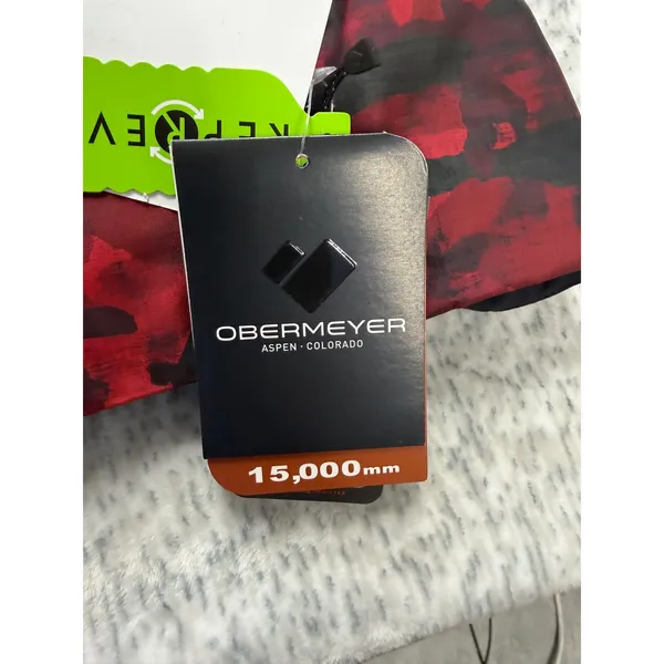Obermeyer Jette Jacket Womens 10 Red‎ Sky Camo Insulated Ski Snowboard 11191 NEW - Image 6
