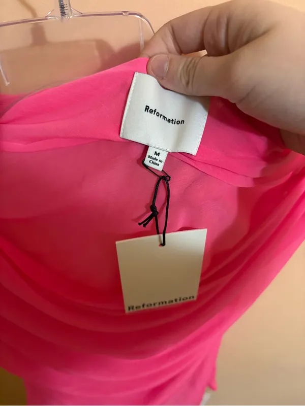 NWT Reformation Belle Knit Top in Candy - Image 4