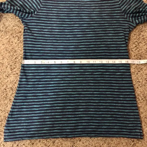 Coldwater Creek Striped Top Womens S8 Used Blue - Image 7
